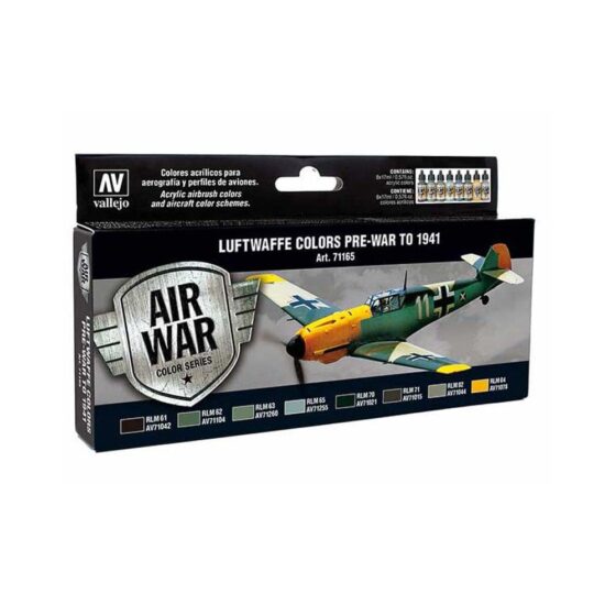 Vallejo Paint Set Luftwaffe Pre-War to 1941 71.165