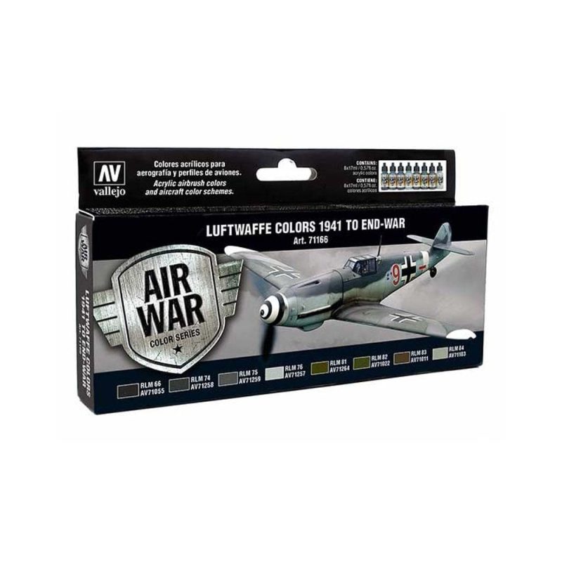 Vallejo Paint Set Luftwaffe Colors 1941 to end-war 71.166