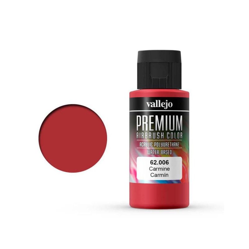 Vallejo Premium Airbrush Color Carmine (60ml) 62.006