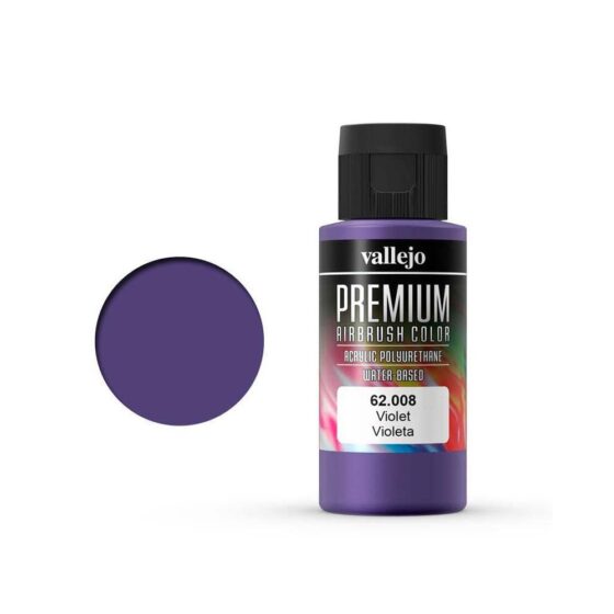 Vallejo Premium Airbrush Color Violet (60ml) 62.008 Vallejo Premium Airbrush Color Violet (60ml) 62.008