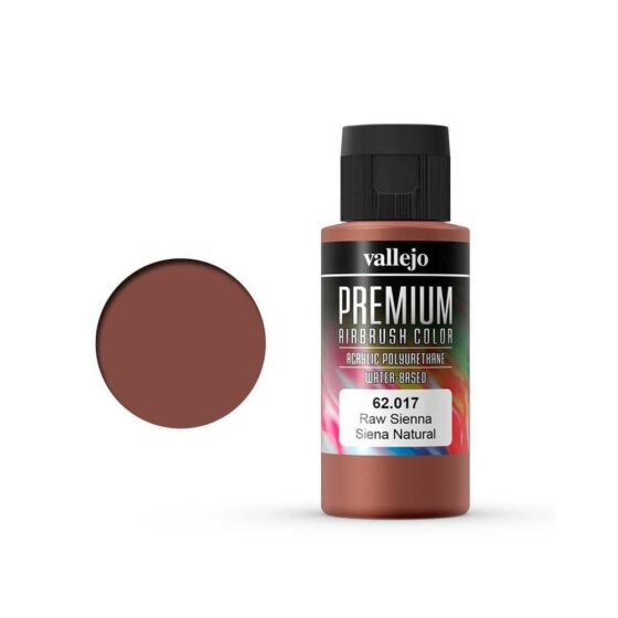 Vallejo Premium Airbrush Color Raw Sienna (60ml) 62.017 Vallejo Premium Airbrush Color Raw Sienna (60ml) 62.017