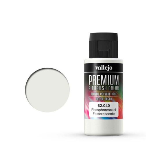 Vallejo Premium Airbrush Color Phosphorescent (60ml) 62.040 Vallejo Premium Airbrush Color Phosphorescent (60ml) 62.040