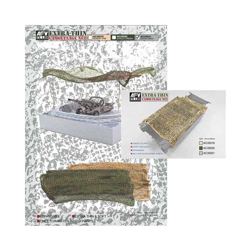 AFV Club Camouflage Net (Extra Thin) - Desert Tan (1/35) AC35019 AFV Club Camouflage Net (Extra Thin) - Desert Tan (1/35) AC35019