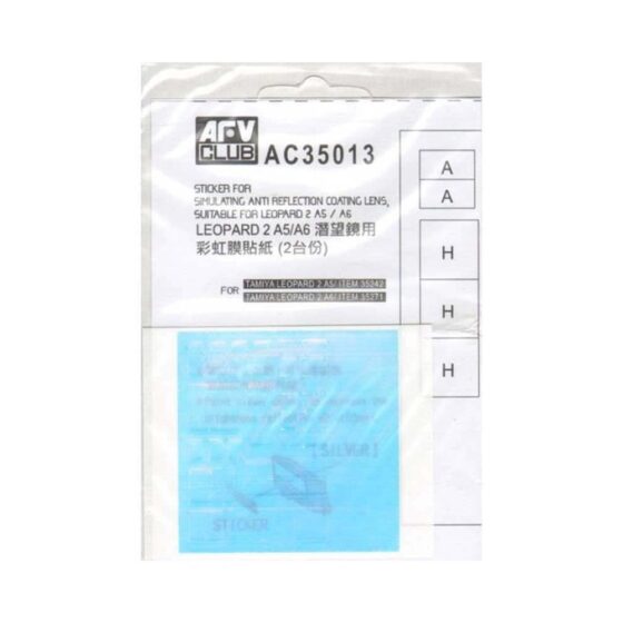 AFV Club Leopard 2 A5/A6 Anti-reflection Len Coating (1/35) AC35013 AFV Club Leopard 2 A5/A6 Anti-reflection Len Coating (1/35) AC35013