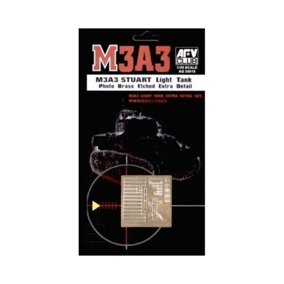 AFV Club M3A3 Stuart Light Tank Photo Brass Etched Extra Detail (1/35) AG35010 AFV Club M3A3 Stuart Light Tank Photo Brass Etched Extra Detail (1/35) AG35010