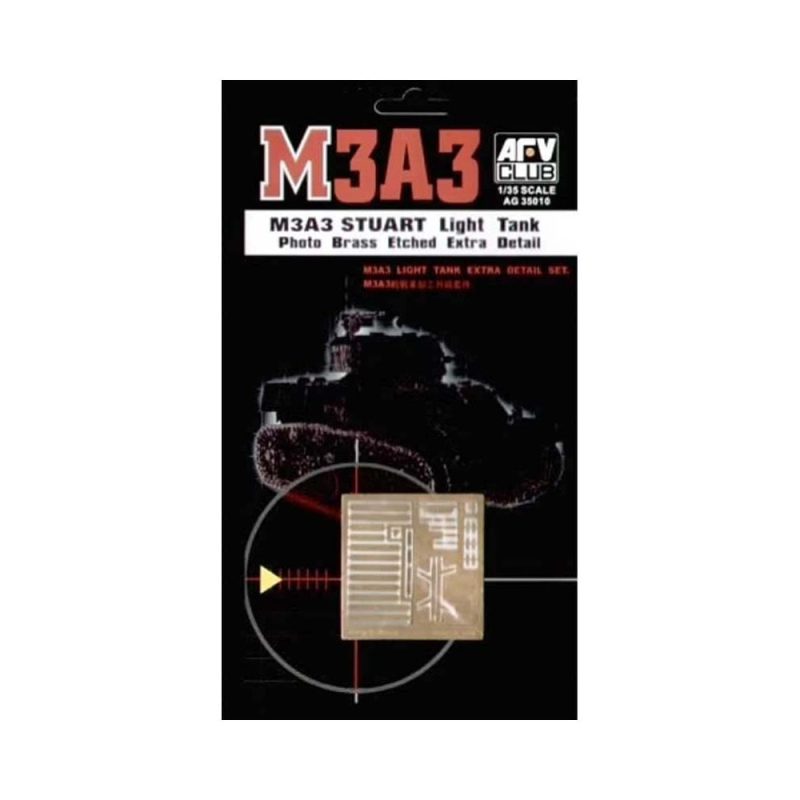 AFV Club M3A3 Stuart Light Tank Photo Brass Etched Extra Detail (1/35) AG35010