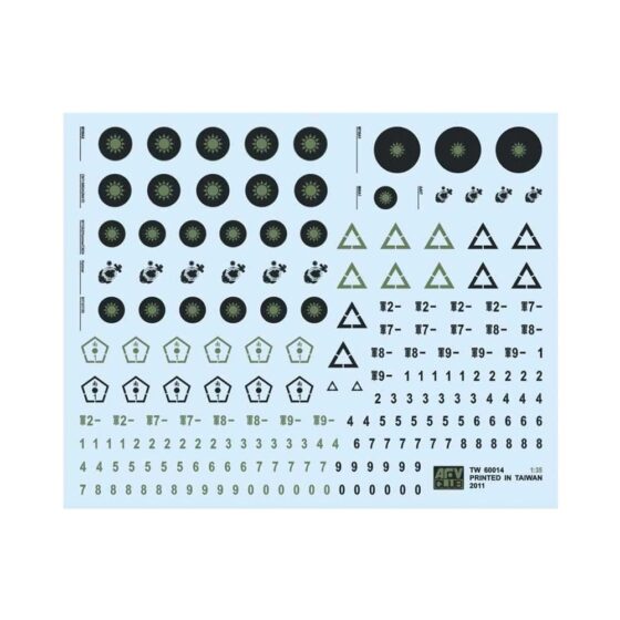 1/35 R.O.C Low Visibility Coating Decals AFV Club TW60014 1/35 R.O.C Low Visibility Coating Decals AFV Club TW60014