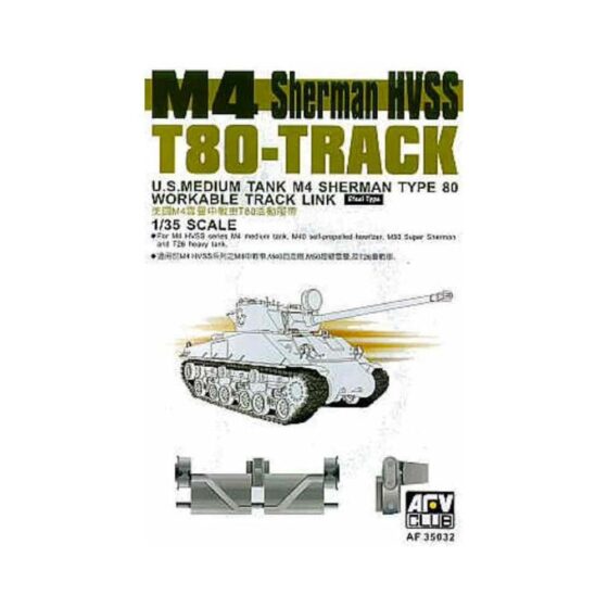 AFV Club M4 Sherman HVSS Track (T80) (1/35) AF35032 AFV Club M4 Sherman HVSS Track (T80) (1/35) AF35032