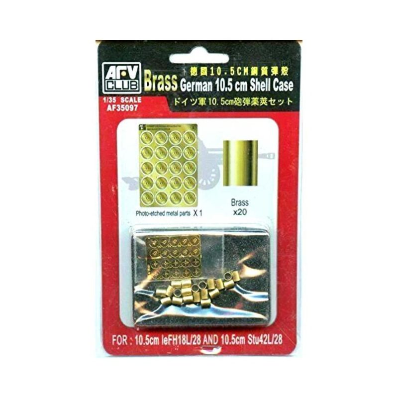 AFV Club Brass German 10.5 cm Shell Case (1/35) AF35097