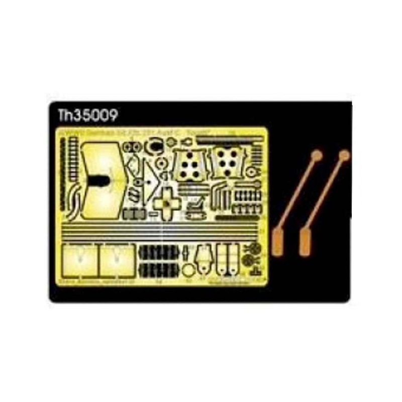 AFV Club SdKfz 251 Ausf C Machine Gun Shield & Tool Buckles (1/35) TH35009