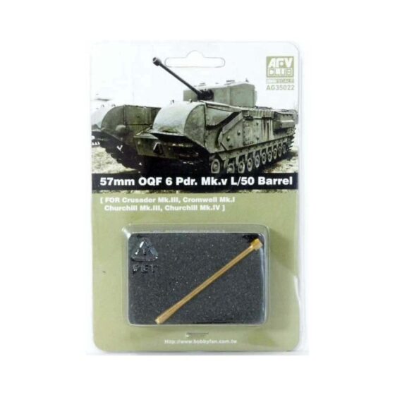 AFV Club 57mm OQF 6 Prd Mk V L/50 Barrel (1/35) AG35022 AFV Club 57mm OQF 6 Prd Mk V L/50 Barrel (1/35) AG35022