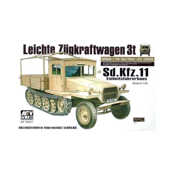 AFV Club SdKfz 11 3-Ton Half-track (Late) (1/35) AF35047 AFV Club SdKfz 11 3-Ton Half-track (Late) (1/35) AF35047