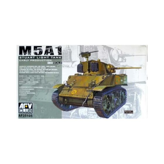 AFV Club M5A1 Stuart Light Tank Early Production (1/35) AF35105 AFV Club M5A1 Stuart Light Tank Early Production (1/35) AF35105