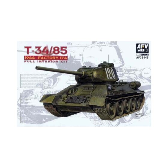 AFV Club T-34/85 Mod 1944/45 Factory 174 (Full Interior) (1/35) AF35145 AFV Club T-34/85 Mod 1944/45 Factory 174 (Full Interior) (1/35) AF35145
