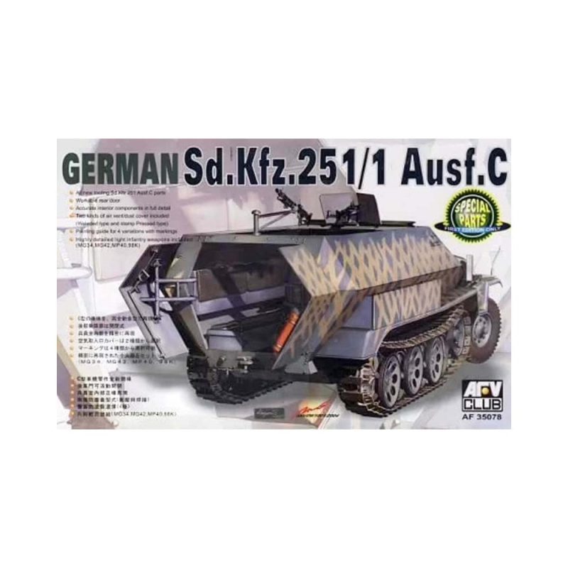 AFV Club SdKfz 251/1 Ausf C Schutzenpanzer (1/35) AF35078 AFV Club SdKfz 251/1 Ausf C Schutzenpanzer (1/35) AF35078