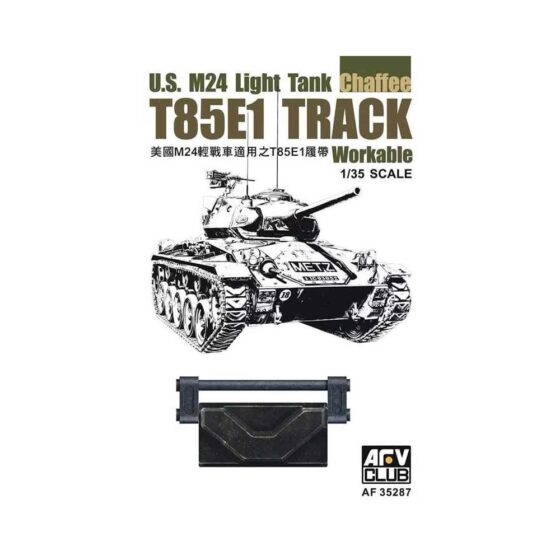 AFV Club T85E1 Workable Track for U.S. M24 Light Tank (1/35) AF35287 AFV Club T85E1 Workable Track for U.S. M24 Light Tank (1/35) AF35287