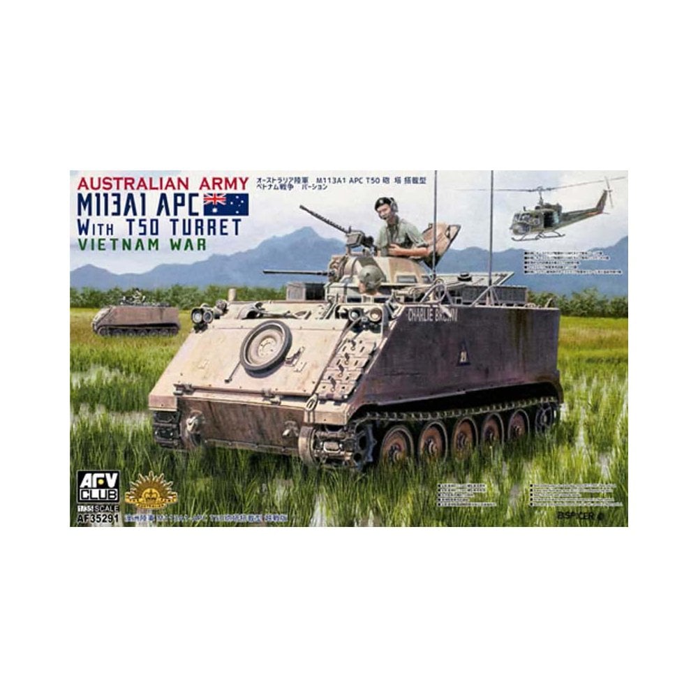 AFV Club Australian Army M113A1 APC w/ T50 turret Vietnam War (1/35) AF35291 AFV Club Australian Army M113A1 APC w/ T50 turret Vietnam War (1/35) AF35291