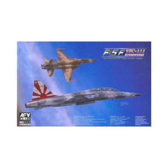 AFV Club F-5F Tiger II VFC-111 Sundowners Shark Nose (1/48) AR48103 AFV Club F-5F Tiger II VFC-111 Sundowners Shark Nose (1/48) AR48103