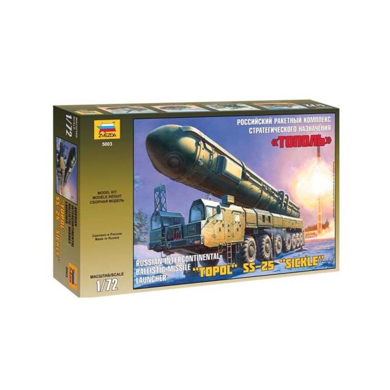 Zvezda Ballistic Missile Launcher Topol (1/72) 5003