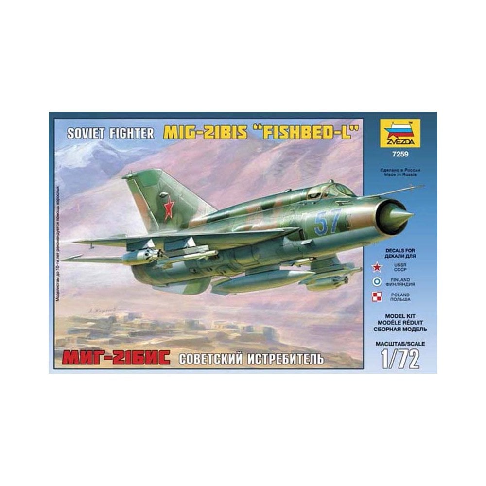 Zvezda Soviet Fighter Mig 21 Pf (1/72) 7259 Zvezda Soviet Fighter Mig 21 Pf (1/72) 7259