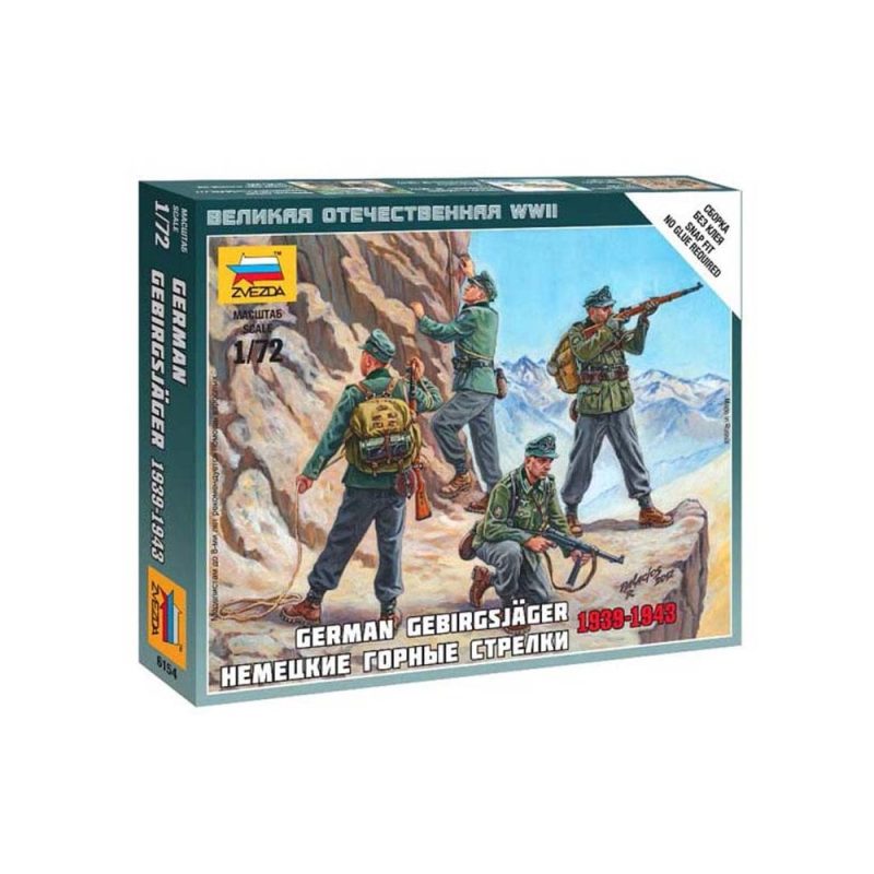 Zvezda German Gebirgsjager -F (1/72) 6154 Zvezda German Gebirgsjager -F (1/72) 6154