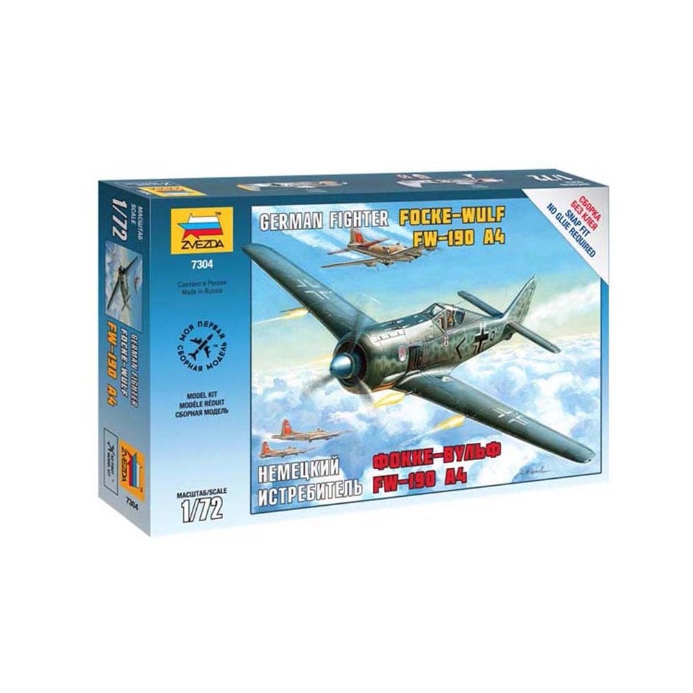 Zvezda Fockewulf 190 A4 -F (1/72) 7304 Zvezda Fockewulf 190 A4 -F (1/72) 7304