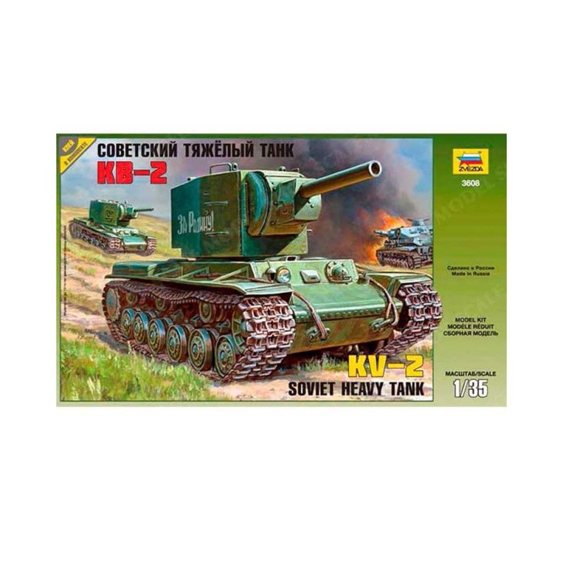Zvezda Soviet Heavy Tank KV-2 (1/35) 3608