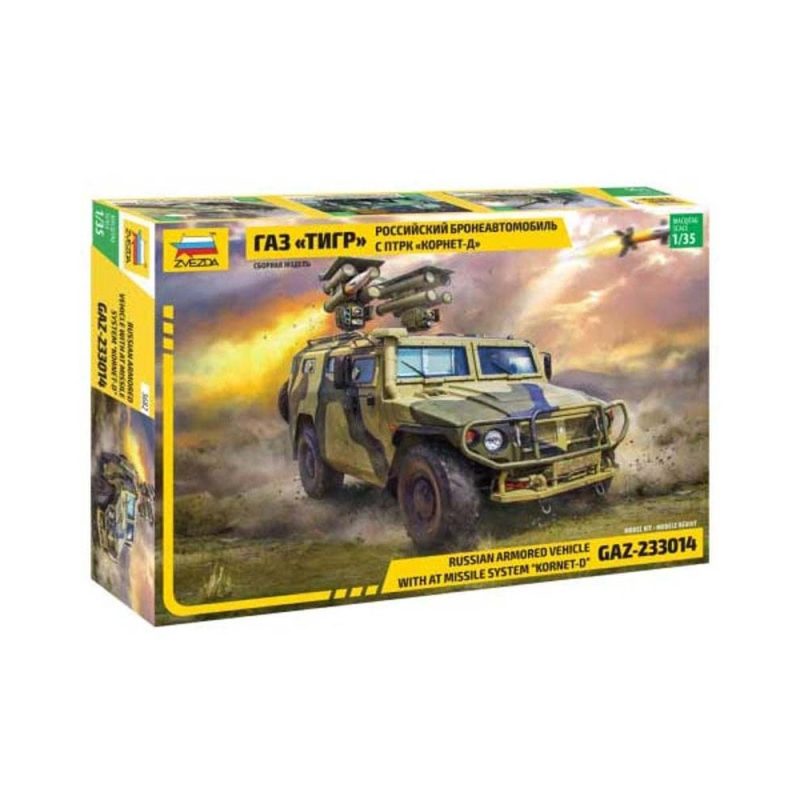 Zvezda GAZ with AT Missile System Kornet D (1/35) 3682
