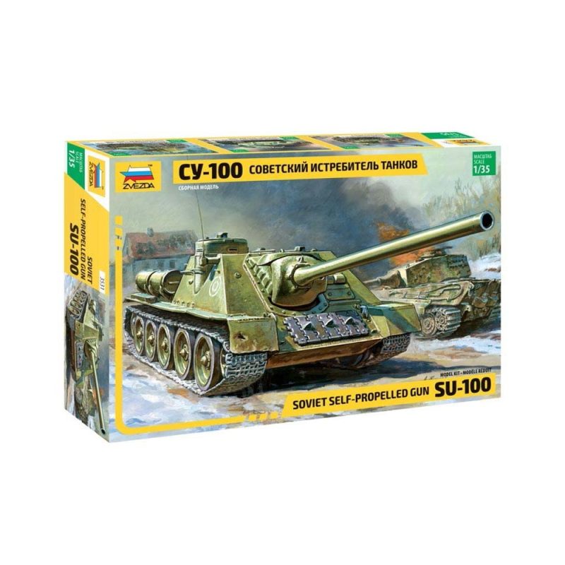 Zvezda Soviet Self-propelled Gun SU-100 (1/35) 3531 Zvezda Soviet Self-propelled Gun SU-100 (1/35) 3531