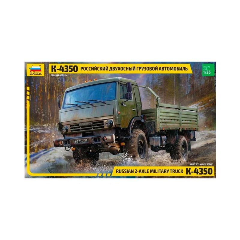 Zvezda Russian 2-Axle Military Truck K-4350 (1/35) 3692