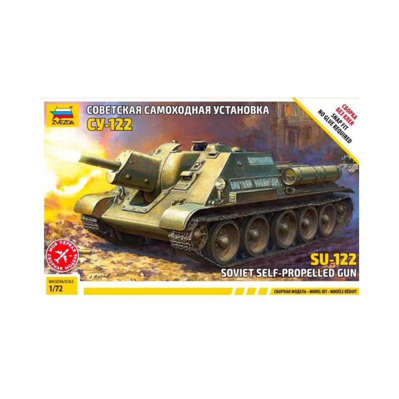 Zvezda Soviet Self-Propelled Gun SU-122 (1/72) 5043