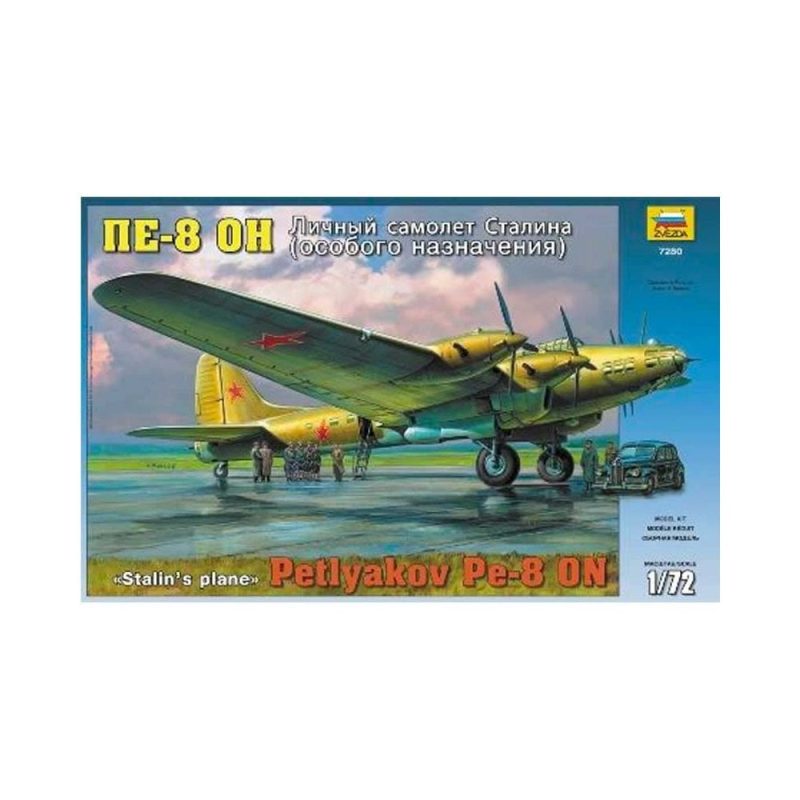 Zvezda Petlyakov Pe-8 ON "Stalin's Plane" *Damaged Box* (1/72) 7280