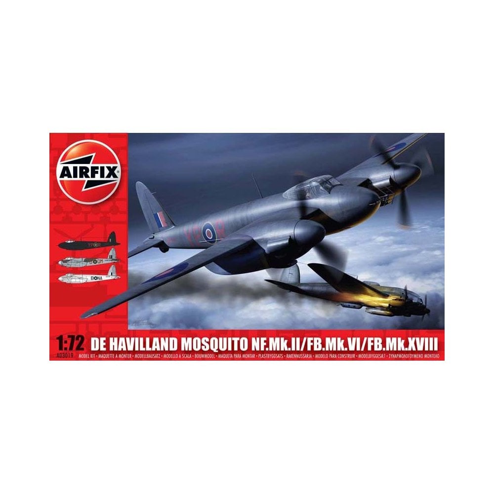1/72 De Havilland Mosquito MkII/VI/XVIII Airfix A03019 1/72 De Havilland Mosquito MkII/VI/XVIII Airfix A03019