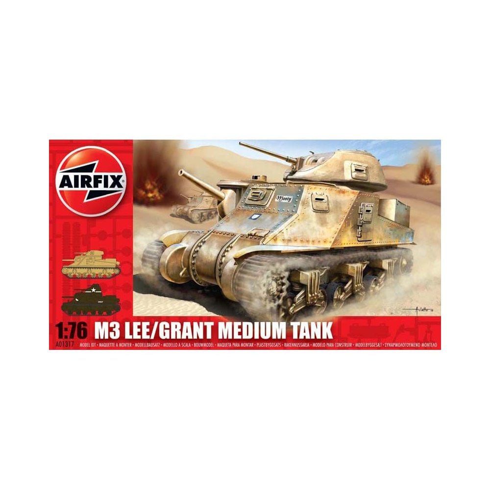 1/76 M3 Lee Grant Medium Tank Airfix A01317 1/76 M3 Lee Grant Medium Tank Airfix A01317