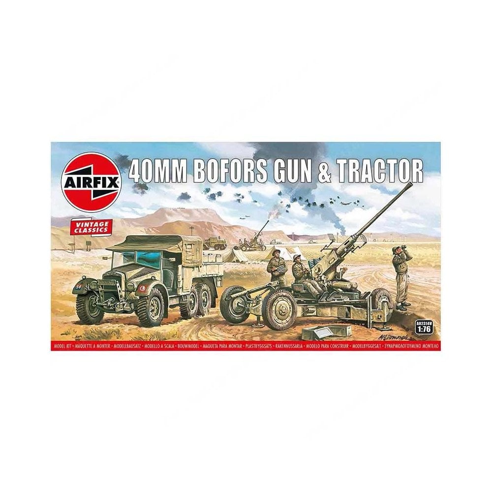 1/76 Bofors 40mm Gun and Tractor Airfix A02314-D 1/76 Bofors 40mm Gun and Tractor Airfix A02314-D