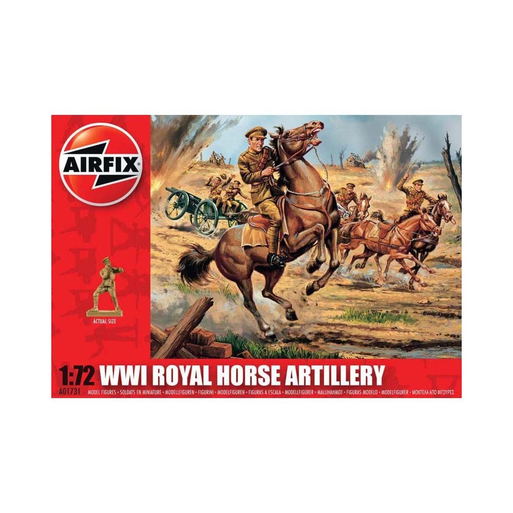 1/72 WWI Royal Horse Artillery Airfix A01731 1/72 WWI Royal Horse Artillery Airfix A01731