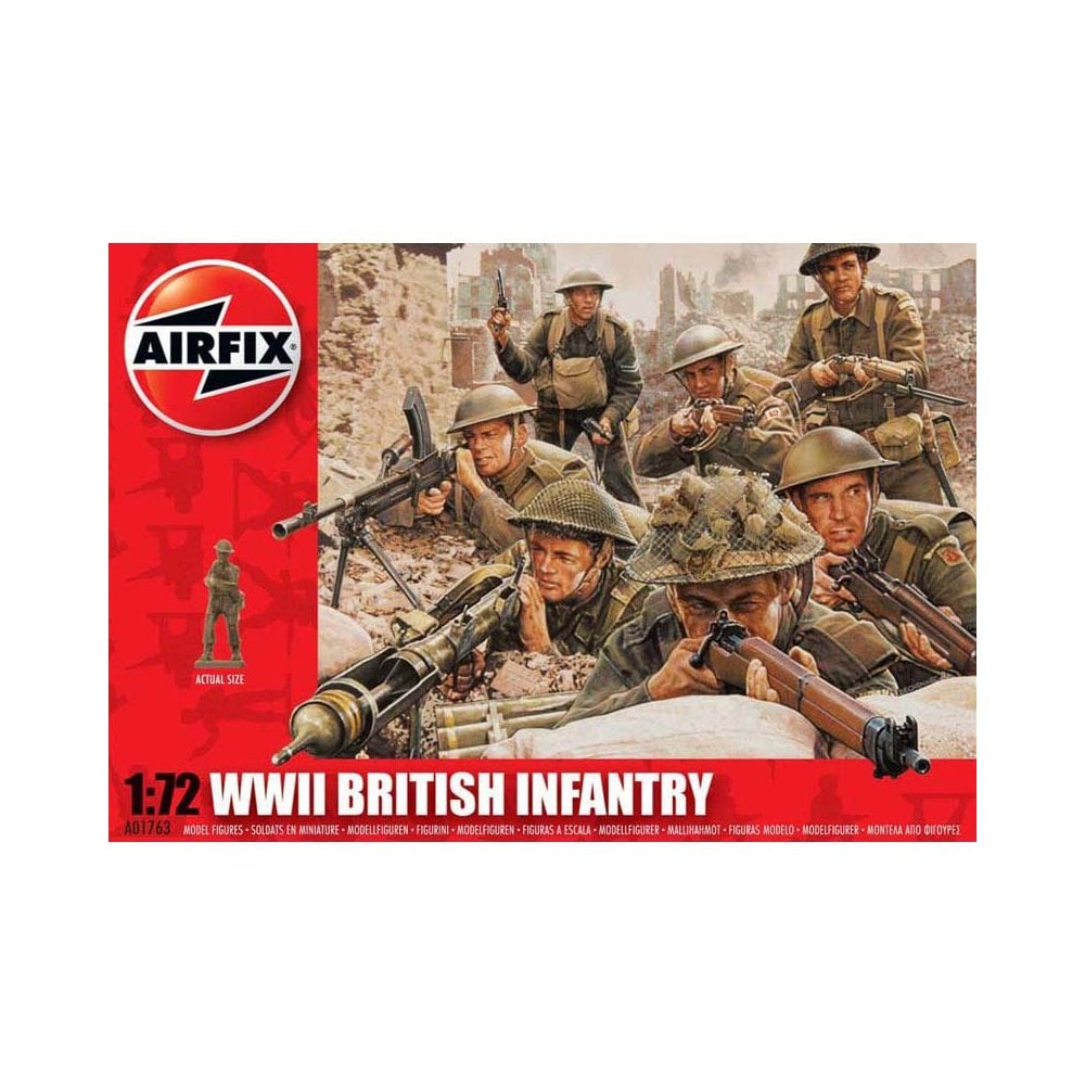 1/72 WWII British Infantry Northern Europe Airfix A01763 1/72 WWII British Infantry Northern Europe Airfix A01763