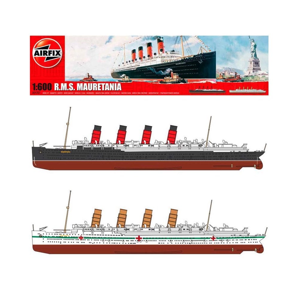 1/600 RMS Mauretania Airfix A04207 1/600 RMS Mauretania Airfix A04207
