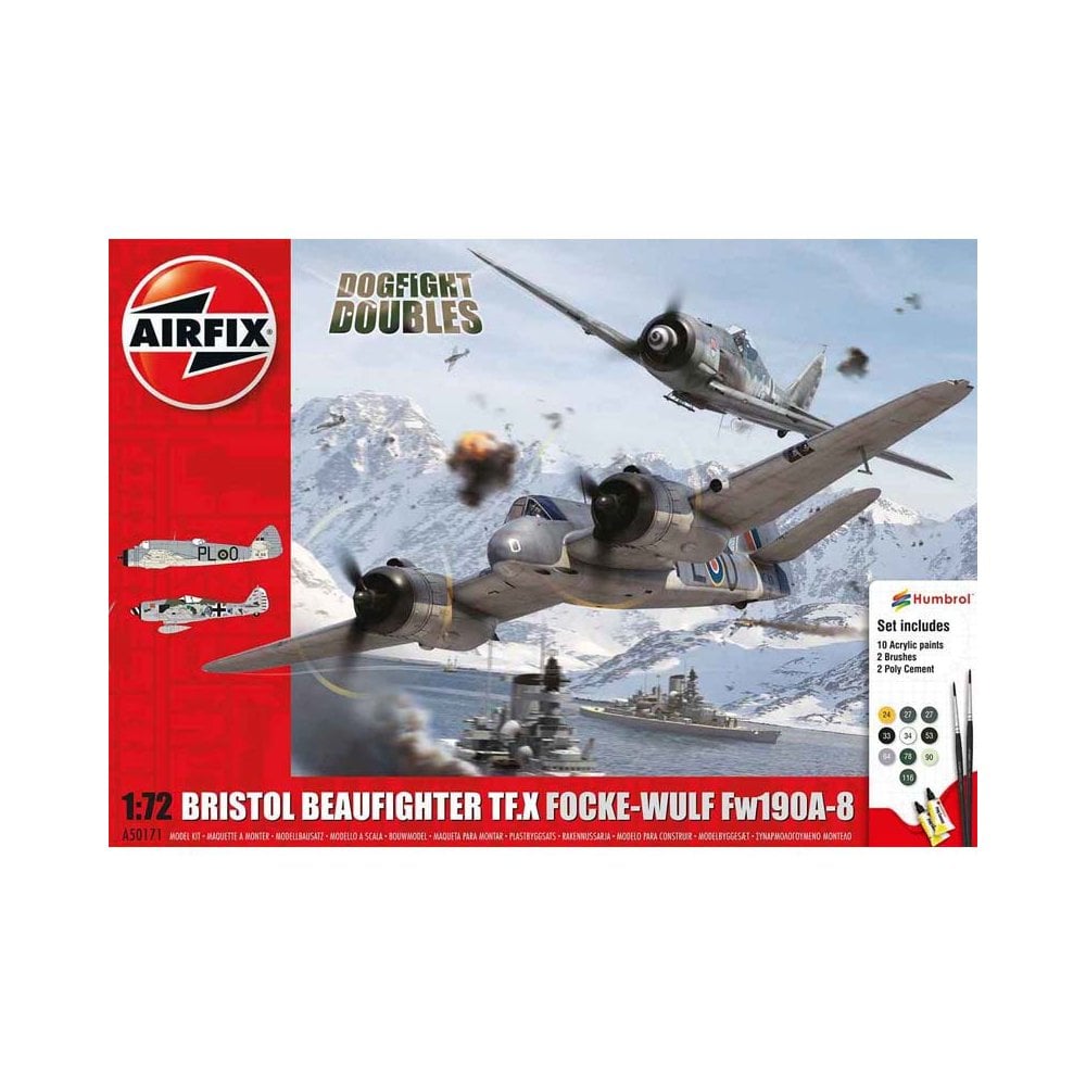 1/72 Bristol Beaufighter Mk.X Focke-Wulf Fw190 Airfix A50171 1/72 Bristol Beaufighter Mk.X Focke-Wulf Fw190 Airfix A50171