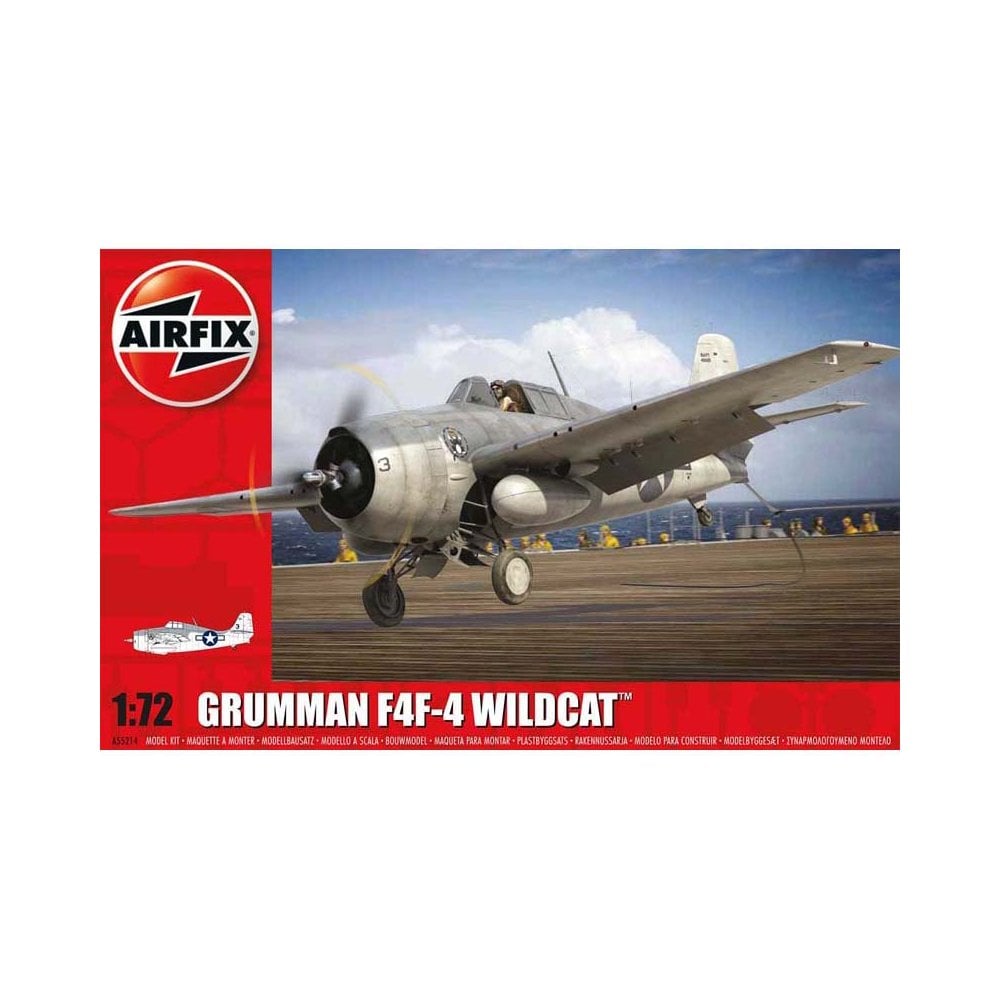 1/72 Grumman F4F-4 Wildcat Starter Set Airfix A55214 1/72 Grumman F4F-4 Wildcat Starter Set Airfix A55214