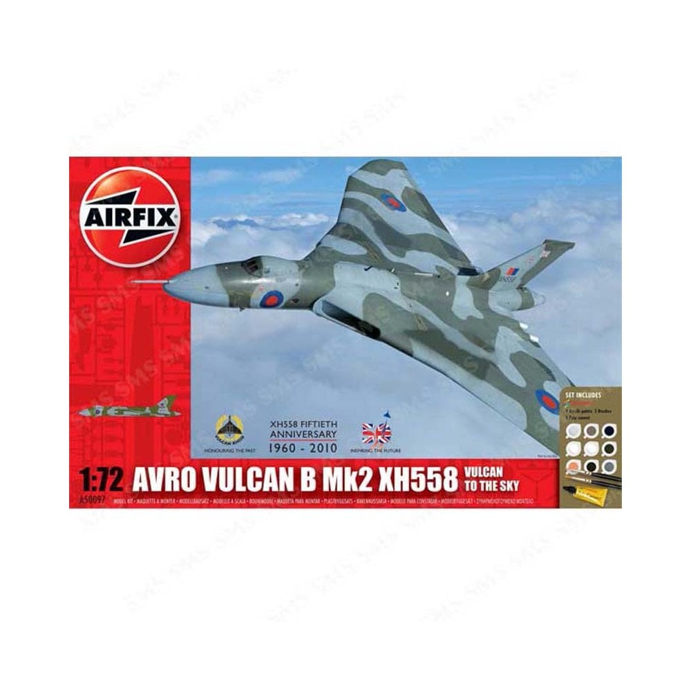 1/72 Avro Vulcan B Mk2 XH558: Vulcan To The Sky Airfix A50097 1/72 Avro Vulcan B Mk2 XH558: Vulcan To The Sky Airfix A50097