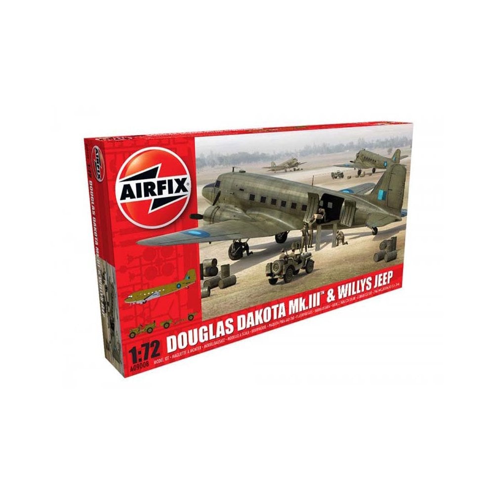 1/72 Douglas Dakota MkIII with Willys Jeep Airfix A09008 1/72 Douglas Dakota MkIII with Willys Jeep Airfix A09008