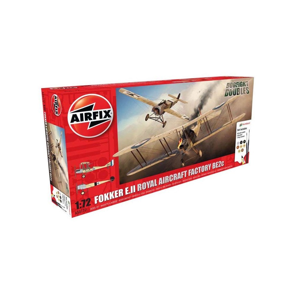1/72 Fokker E.II/BE2C Dogfight Doubles Gift Set Airfix A50177 1/72 Fokker E.II/BE2C Dogfight Doubles Gift Set Airfix A50177