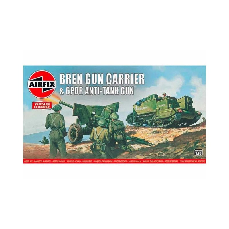 Airfix Bren Gun Carrier & 6PDR Anti-Tank Gun (1/76) A01309V