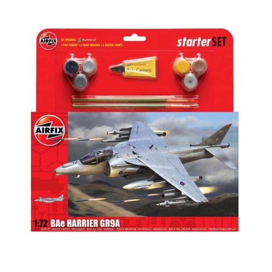 Airfix Large Starter Set - BAE Harrier GR.9A (1/72) A55300 Airfix Large Starter Set - BAE Harrier GR.9A (1/72) A55300