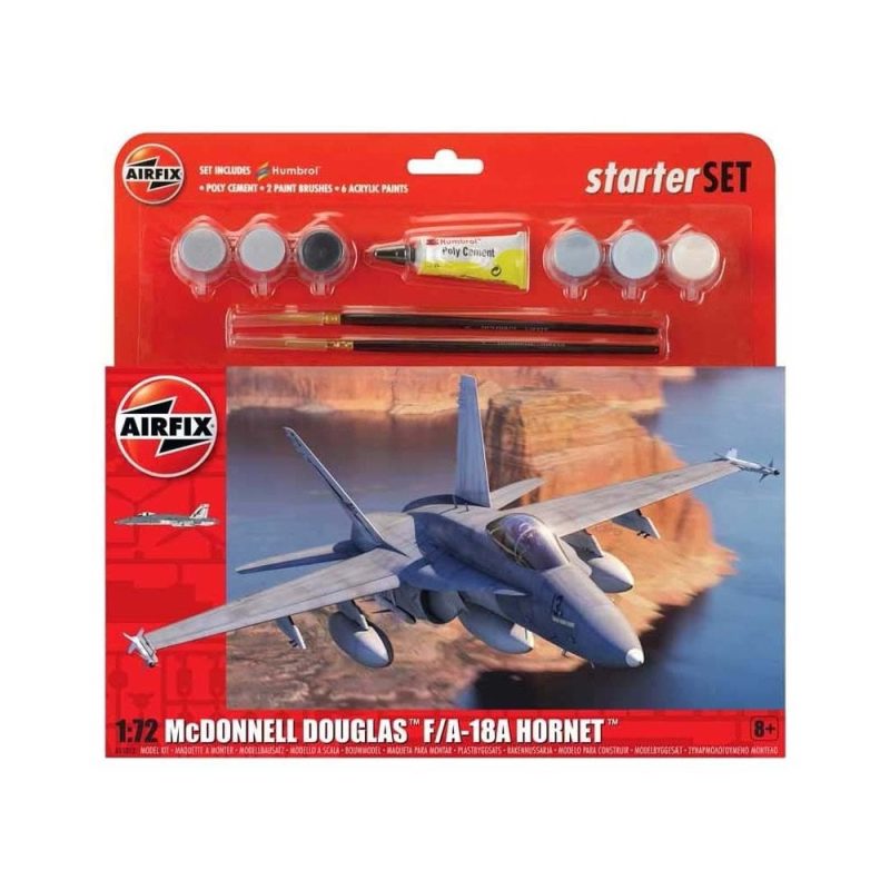 1/72 Large Starter Set - McDonnell Douglas F-18A Hornet Airfix A55313