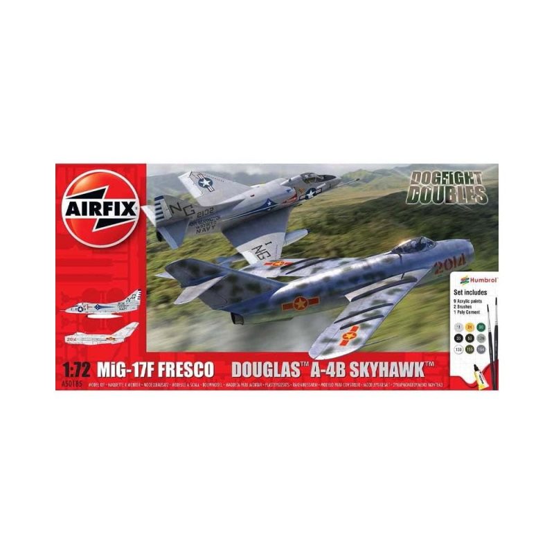 Airfix Mig 17 & Douglas Skyhawk Dogfight Double Gift Set (1/72) A50185