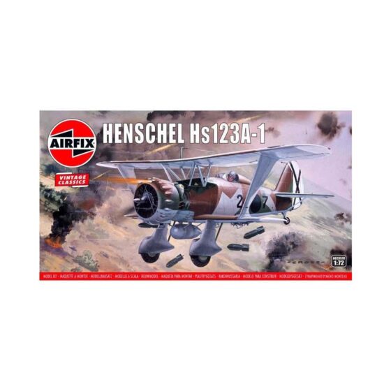 Airfix Henschel Hs123A-1 (1/72) A02051V Airfix Henschel Hs123A-1 (1/72) A02051V