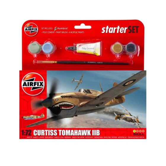 Airfix Small Starter Set - Curtiss Tomahawk IIB (1/72) A55101 Airfix Small Starter Set - Curtiss Tomahawk IIB (1/72) A55101