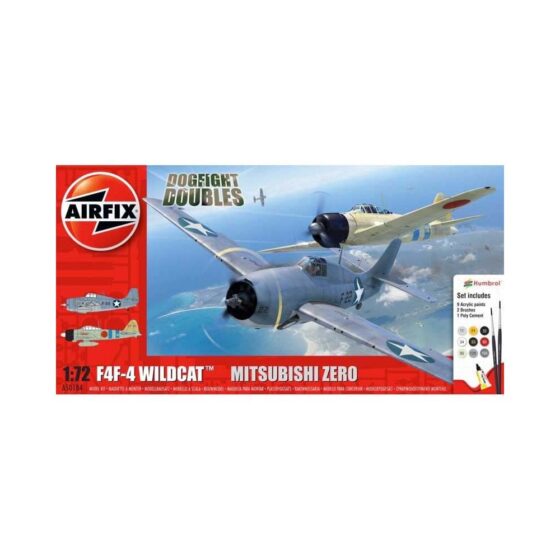Airfix Grumman F-4F4 Wildcat & Mitsubishi Zero Dogfight Double (1/72) A50184 Airfix Grumman F-4F4 Wildcat & Mitsubishi Zero Dogfight Double (1/72) A50184